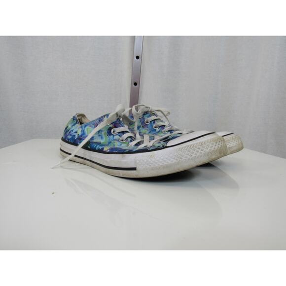 Converse Chuck Taylor All-Star Photo Real Low-Top Sneakers Blue Geometric US 9 - Picture 2 of 13